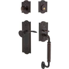 Door Handles Nostalgic Warehouse MEAMAN_ESET_234_CG_RH Meadows Right Sectional Cylinder C