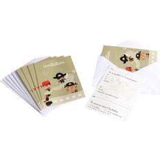 Vegaoo Invitation Card Pirate 6-pack