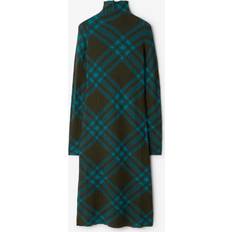 Burberry Women Dresses Burberry Check Wool Blend Dress