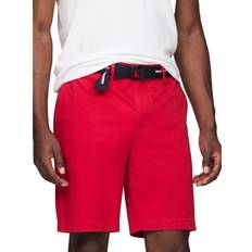 Tommy Hilfiger Red Shorts Tommy Hilfiger Men's Belted Twill 9" Club Short, Red