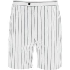 Ferragamo Men Shorts Ferragamo Striped Cotton Blend Bermuda Shorts