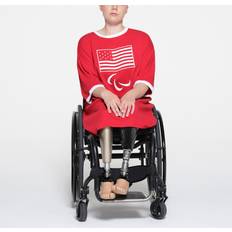 SKIMS Red Dresses SKIMS Cotton Rib Paralympic T-Shirt Mini Dress Red For Team Usa