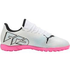 Puma Youth Future 7 Play TT TF - White/Black/Poison Pink