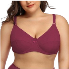 Shein One Piece Plus Size Solid Color Stretchy Ultra-Thin Underwire Bra, Simple For Daily Wear
