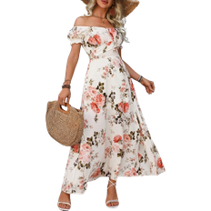 Shein Frenchy Summer Dress, Floral Dress, Split Long Dress