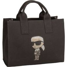 Karl Lagerfeld Ikonik 2.0 Rhinestone Tote Bag - Black