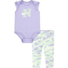 Nike Bodys Nike Baby Girls Prep in Your Step Bodysuit and Leggings Set, Months P63Hydrang 12 Months