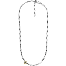 Fossil Sawyer Two-Tone Chain Necklace - Silver/Gold
