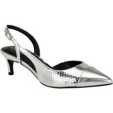 Calvin Klein Silver - Women Heels & Pumps Calvin Klein Women's Dasta Pointy Toe Slingback Dress Pumps Silver 9.5M