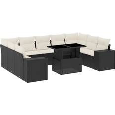 vidaXL 3269366 Lounge-Set, 1 Bord inkl. 9 Soffor