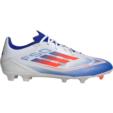 40 - Herre Fotballsko Adidas F50 League MG Soccer Cleats - Cloud White/Solar Red/Lucid Blue