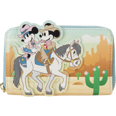 Loungefly Western Mickey & Minnie Zip Around Wallet - Multicolour