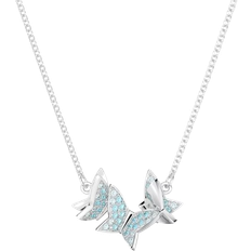 Swarovski Lilia Necklace - Silver/Blue