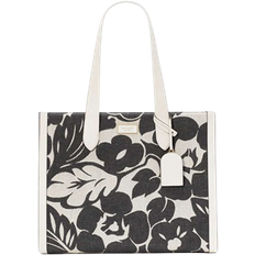 Kate Spade Heinz X Manhattan Tropical Foliage Canvas Jacquard Over The Shoulder Tote - Black Multi