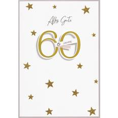 Perleberg Greeting Card 60th Birthday White/Gold