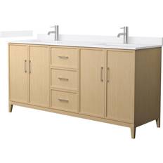 White Oak Vanity Units Wyndham Collection Elan (WDX15329)