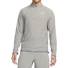 Nike Men's Trail Dri-FIT 172 Zip Running Top - Dark Stucco/Summit White