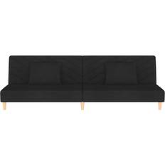 vidaXL 375889 Black Sofa 200cm Zweisitzer