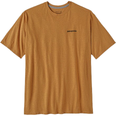 Patagonia L - Men T-shirts Patagonia Men's P-6 Logo Responsibili Tee - Golden Caramel