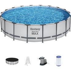 Bestway steel pro max round pool Bestway Steel Pro Max Round Pool Set Ø5.5x1.2m