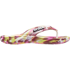 Crocs Classic Marbled Flip - Electric Pink/Multi