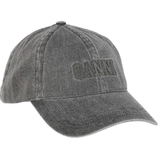 Ganni Embroidered Logo Cap - Black