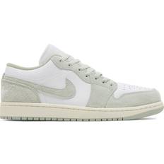 47 - Herre - Nike Air Jordan 1 Joggesko Nike Air Jordan 1 Low SE M - White/Sail/Seafoam