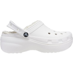 Crocs Classic Platform Lined Clog - White