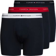 Tommy Hilfiger Signature Essential Logo Waistband Boxer Briefs 3-pack - Des Sky/White/Primary Red