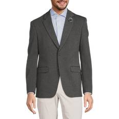 Cotton Coats Tahari Men's Slim Fit Notch Lapel Blazer Dark Grey