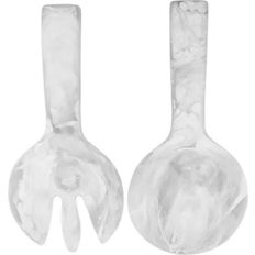 Nashi Home Jumbo White Swirl Salad Server 11.81"