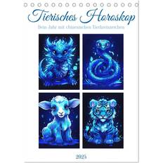 Calvendo Animal Horoscope A5 Portrait Desk Calendar 2025