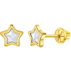 In Season Jewelry Star Earrings - Gold/Mother Of Pearl
