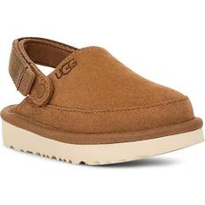 First Steps UGG Toddlers' Goldenstar Clog Suede Shoes in Chestnut, 12T 12T