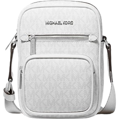Michael Kors Jet Set Medium Signature Logo Crossbody Bag - Optic White