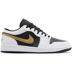 Nike Air Jordan 1 - Unisex Schuhe Nike Air Jordan 1 Low - White/Black/Metallic Gold