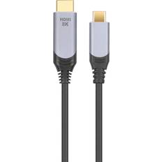 Nördic USBC-N1321 48Gbps USB C - HDMI 2.1 M-M 2m