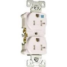 Eaton twrbr20wbxsp standard duplex receptacle White