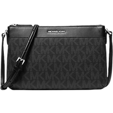 Michael Kors Jet Set Large Signature Logo Crossbody Bag - Black