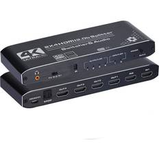 Nördic SGM-192 2x4 HDMI2.0b Splitter Switcher & Audio