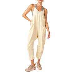 Cotton Jumpsuits & Overalls Free People Hot Shot Onesie - Banana