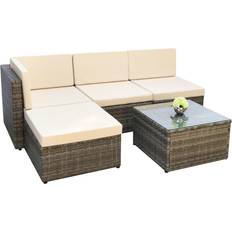 Home Garden Direct Pelops Lounge-Set, 1 Bord inkl. 3 Soffor