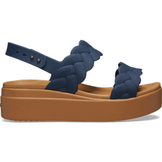 Crocs Brooklyn Woven Low Wedge - Navy