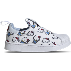 Running Shoes adidas Originals Girls adidas Originals Hello Kitty Superstar 360 Girls' Preschool Running Shoes White/Halo Blue/Blue