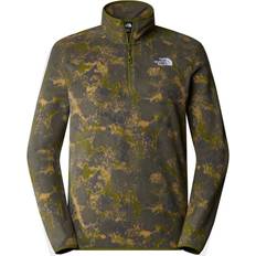 The North Face Herren - L - Sweatshirts Pullover The North Face Men's Glacier Printed 1/4 Zeep Fleece - Forest Olive/Moss Camo Print