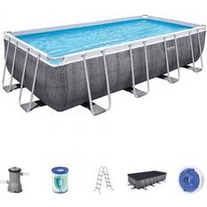 Bestway Pools Bestway Powersteel Rectangular Pool Set 4.88x2.44x1.22m