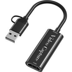 Nordic VDCP-4 4K 30Hz HDMI - USB A/USB C Adapter F-M