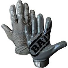 Battle Sports Triple Threat Receiver Gloves Adult - Charcoal