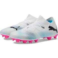 Puma Pink Soccer Shoes Puma Future Match Firm Ground/Artificial Ground Black/Poison Pink