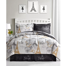 Queen Bed Linen FairField Square Collection Paris Bed Linen Black, Gold, White (264.2x218.4cm)